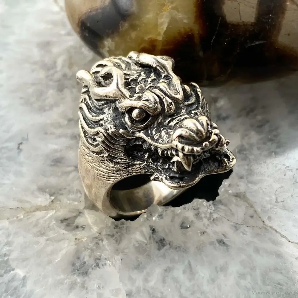 Sterling Silver Demon Skull Ring Size 8 For Women/Men 19 gr Rock N Roll / Biker
